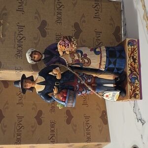 Jim Shore Heartwood Creek "Pilgrims Proud" Pilgrim Couple figurine